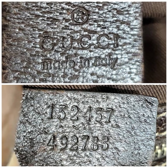 Authentic GUCCI Beige/Brown GG Canvas Charmy Boston Bag - Picture 6 of 11